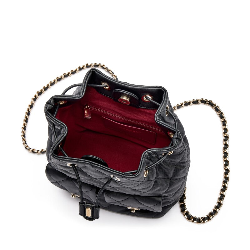 CHANEL 2023 QUILTED LAMBSKIN DUMA SMALL BACKPACK
