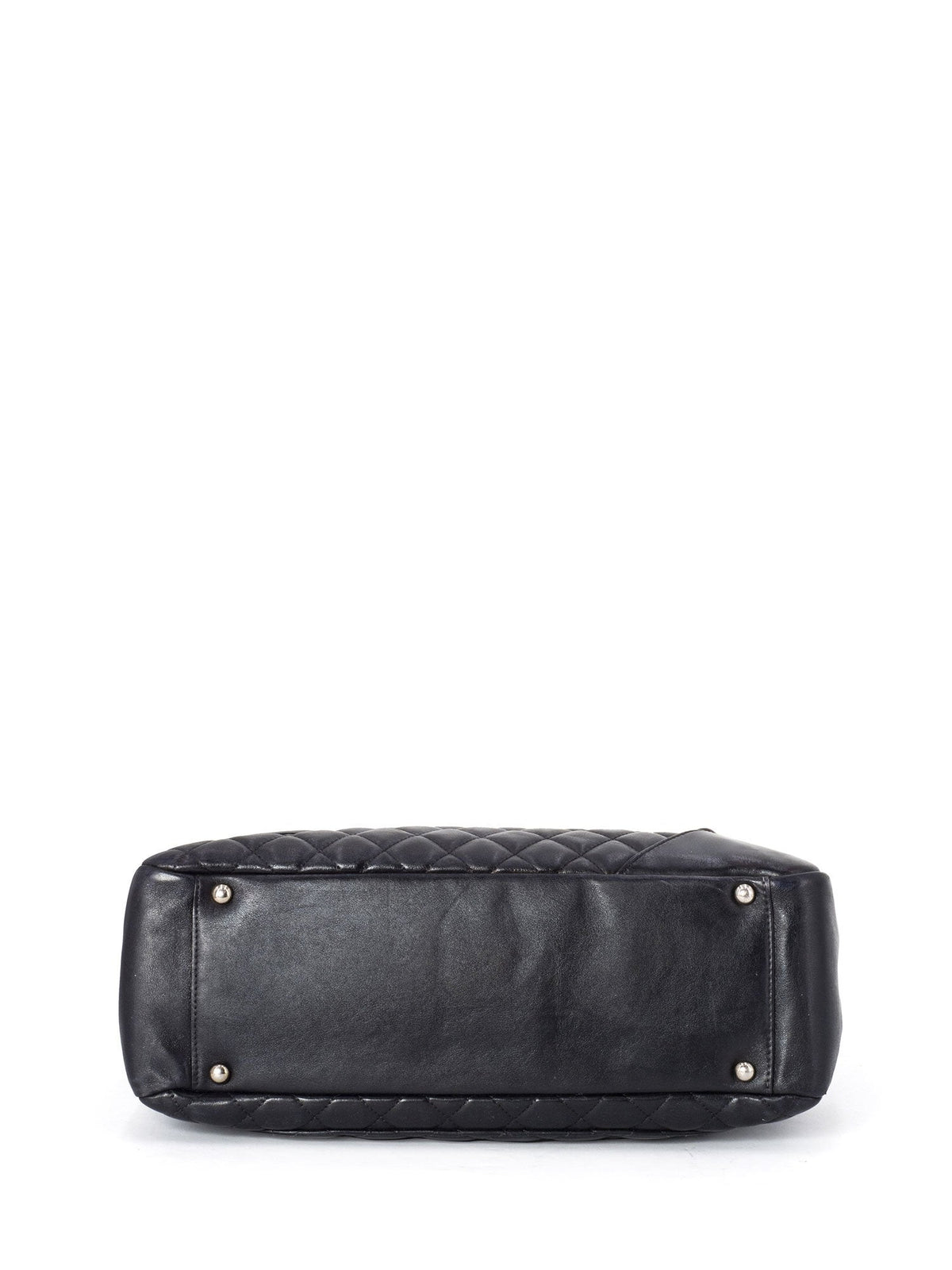 Chanel Quilted Leather CC Flap Maxi Bag Black