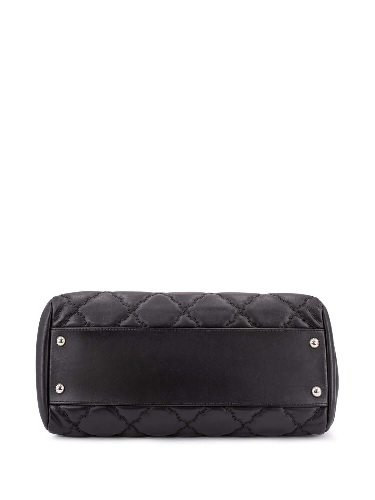 Chanel Quilted Leather CC Logo Flap Bag Black