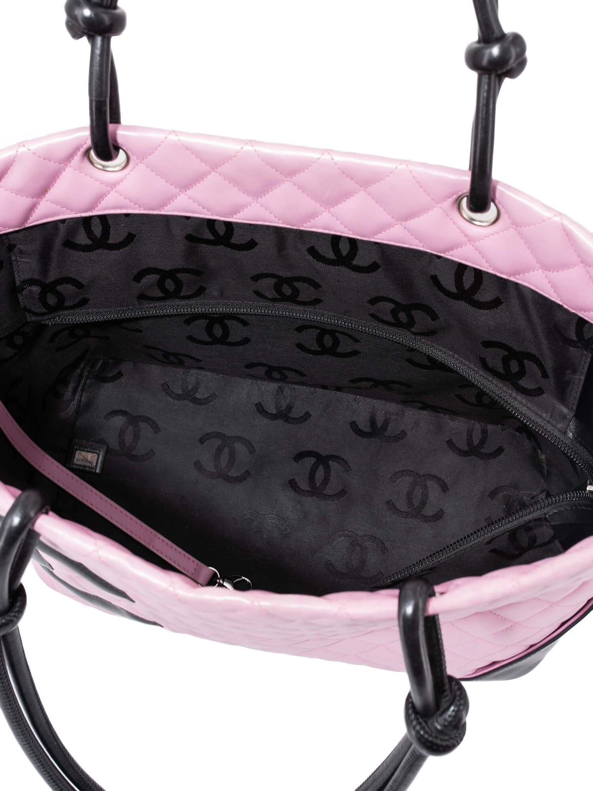 Chanel Quilted Leather Cambon Bag Pink