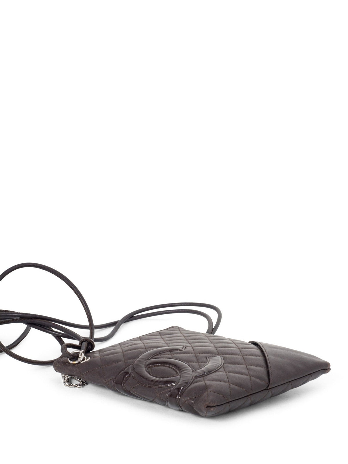 Chanel Quilted Leather Cambon Messenger Bag Brown