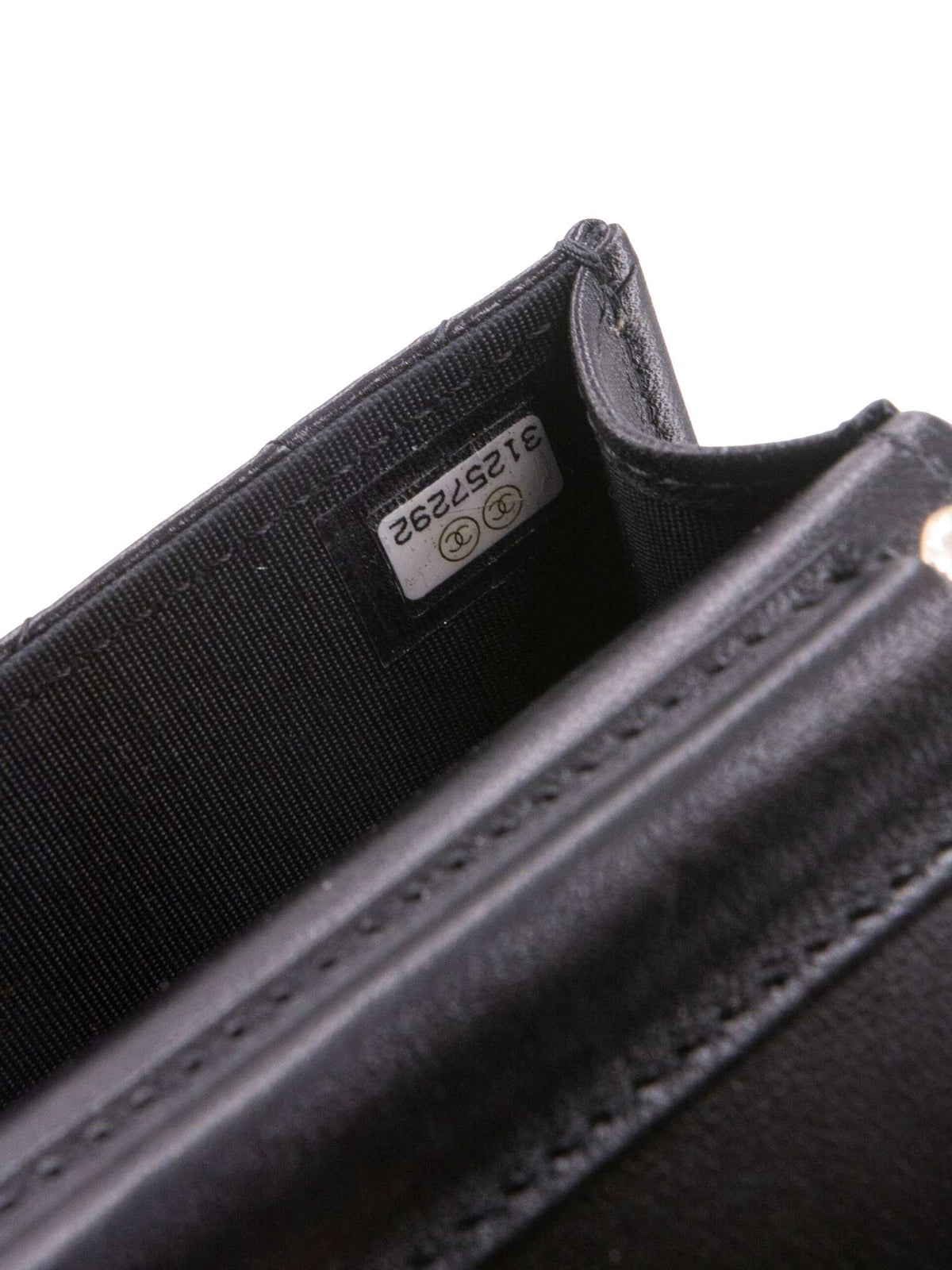Chanel Quilted Leather Camellia Phone Messenger Bag Black