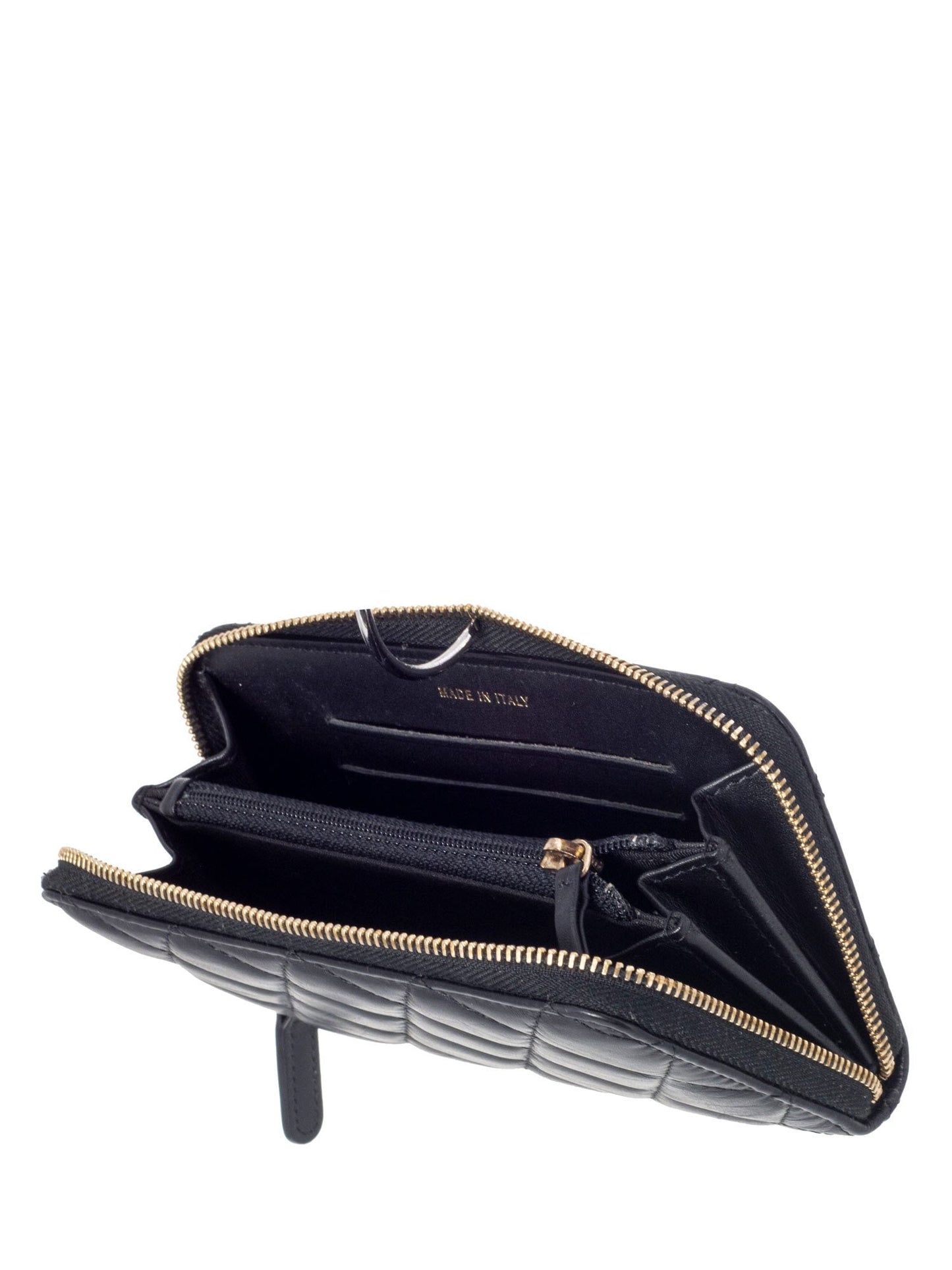 Chanel Quilted Leather Lucky Charms Reissue Zip Around Wallet Black