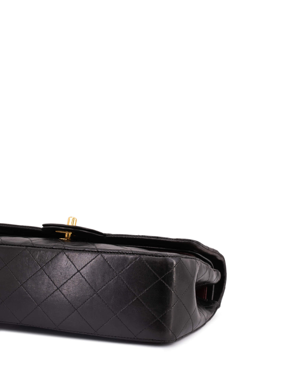 Chanel Quilted Leather Medium Double Flap Bag Black