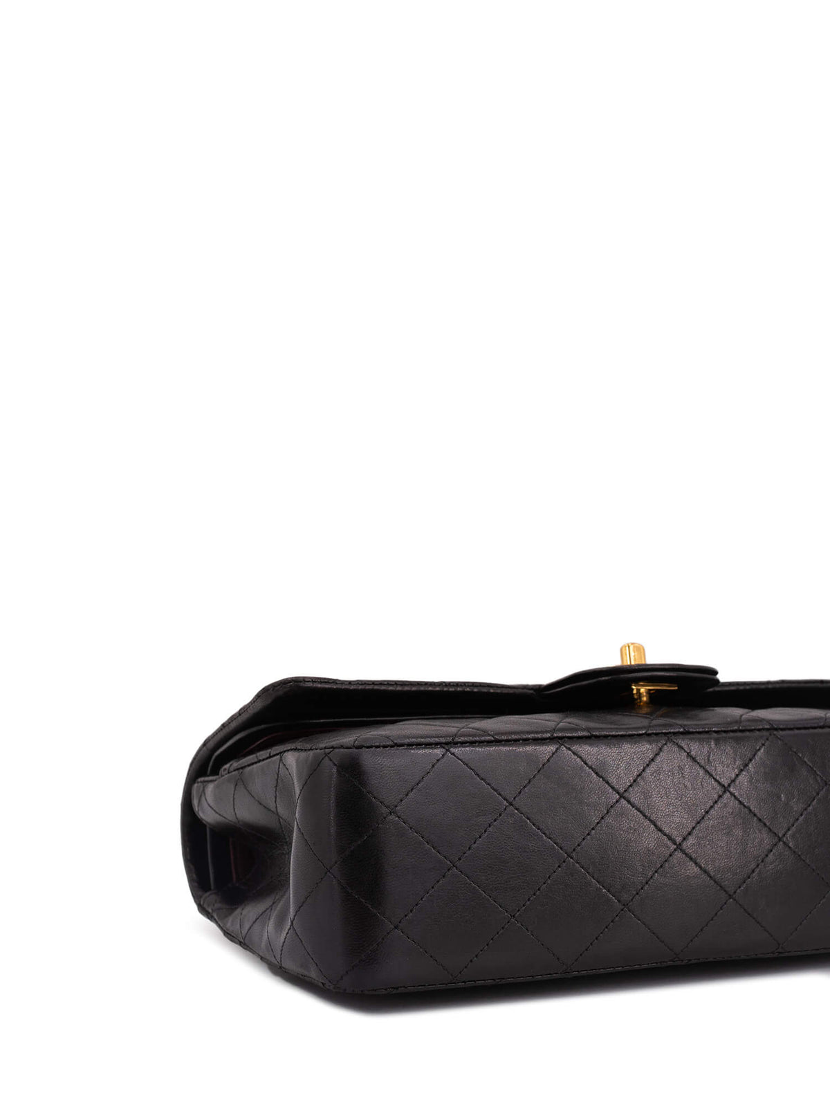 Chanel Quilted Leather Medium Double Flap Bag Black