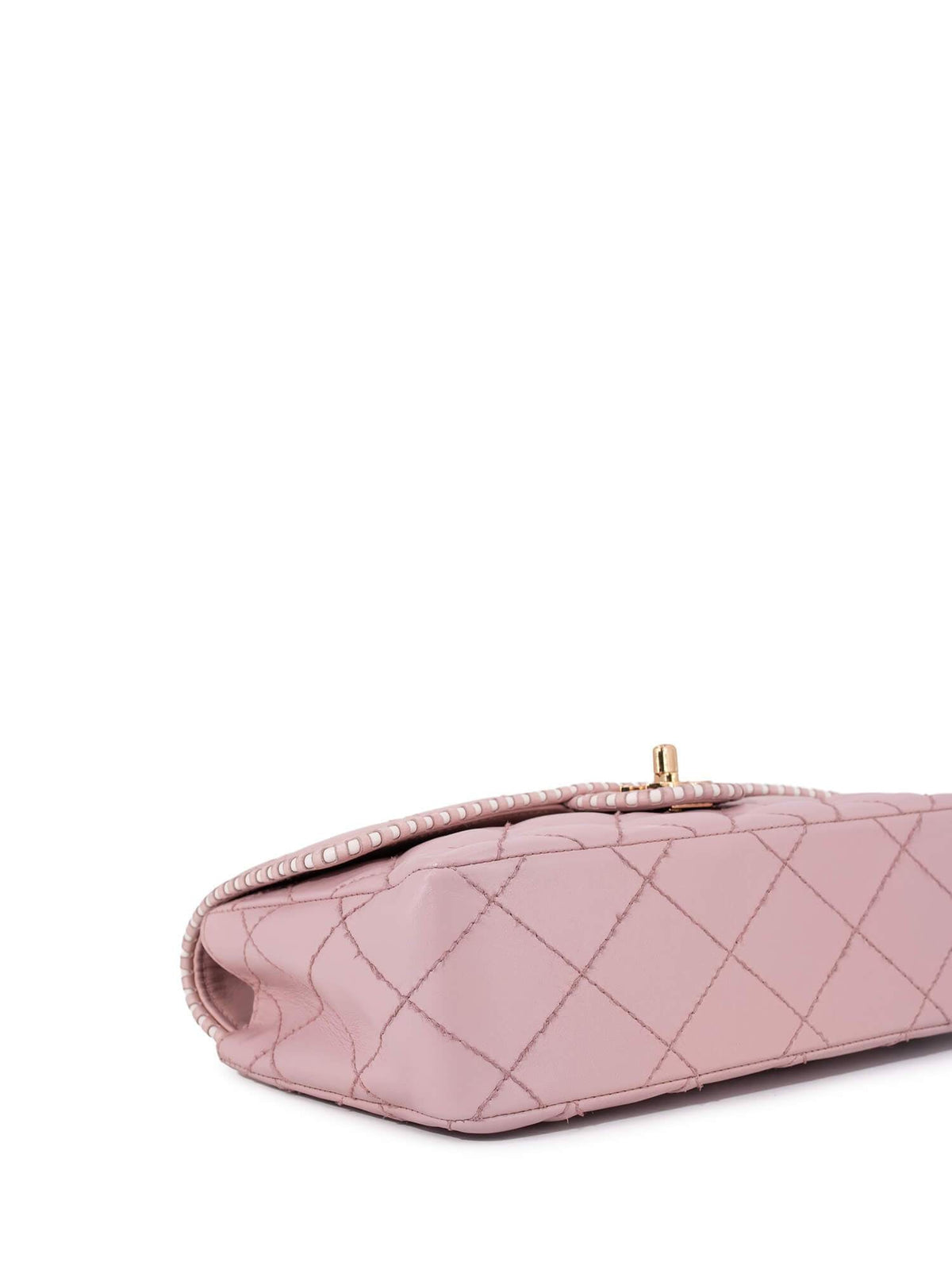 Chanel Quilted Leather Medium Single Flap Bag Pink