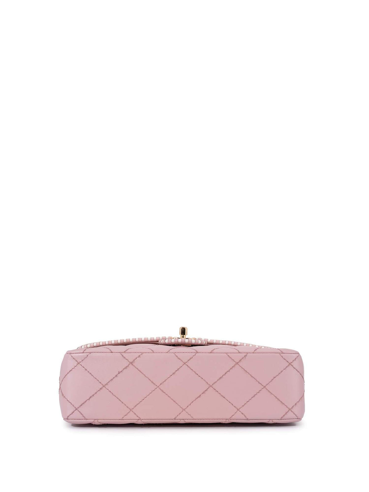 Chanel Quilted Leather Medium Single Flap Bag Pink