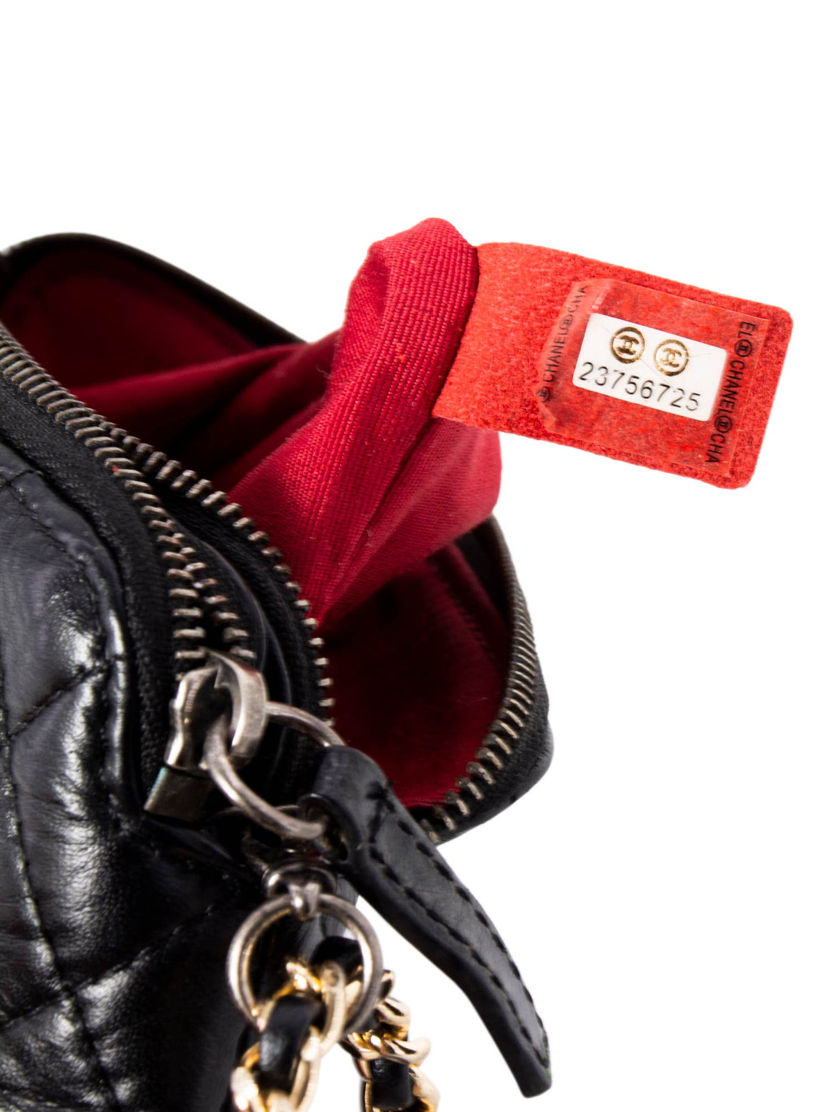 Chanel Quilted Leather Mini Gabrielle Messenger Bag Black