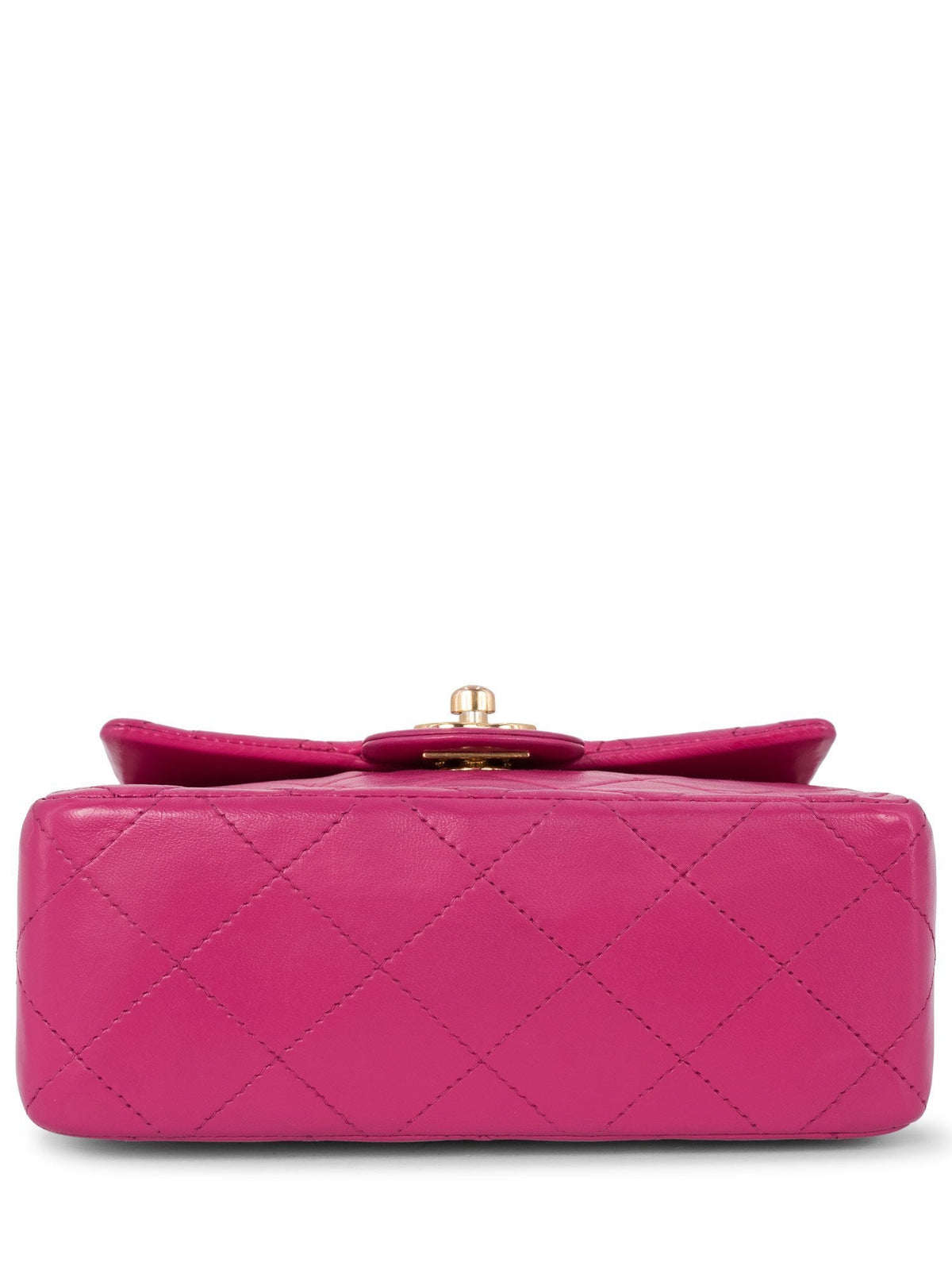 Chanel Quilted Leather Mini Messenger Bag Pink