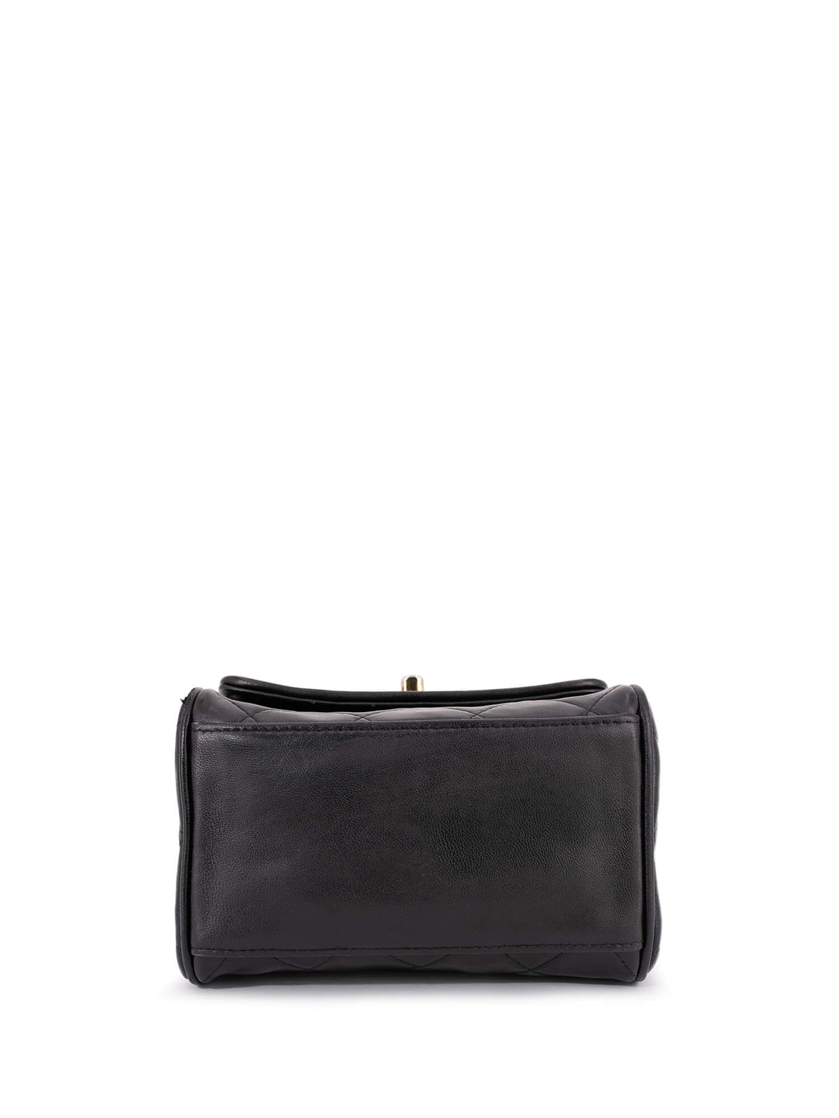 Chanel Quilted Leather Mini Square Flap Bag Black