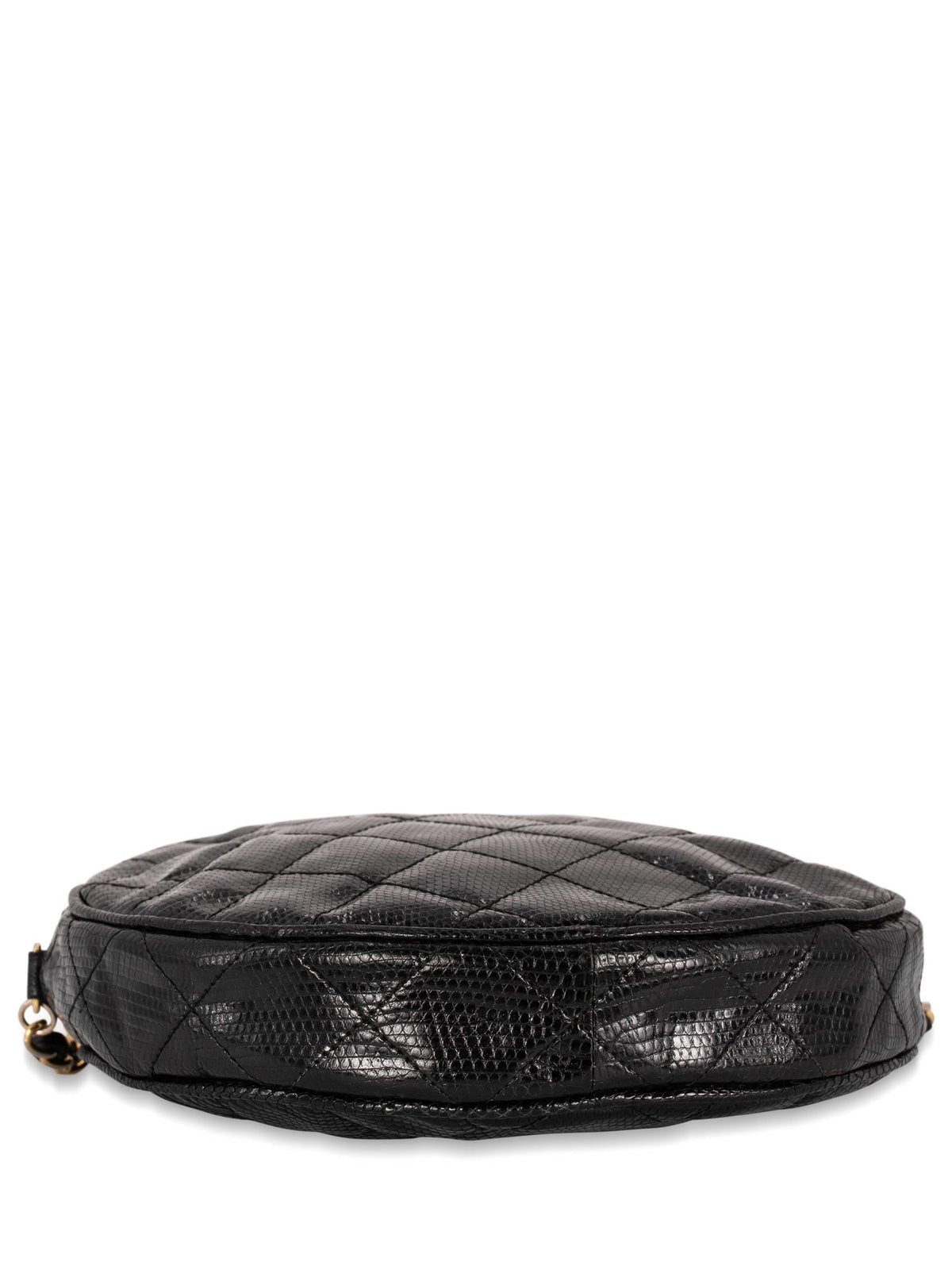 Chanel Quilted Leather Round Tassel Messenger Bag Black