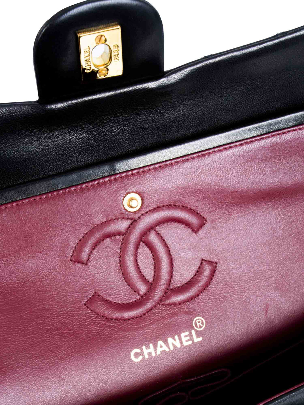 Chanel Quilted Leather Small Double Flap Bag Black