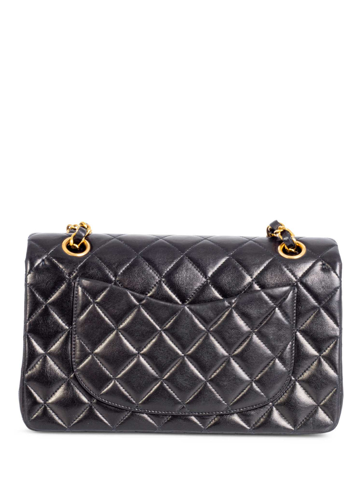 Chanel Quilted Leather Small Double Flap Bag Black