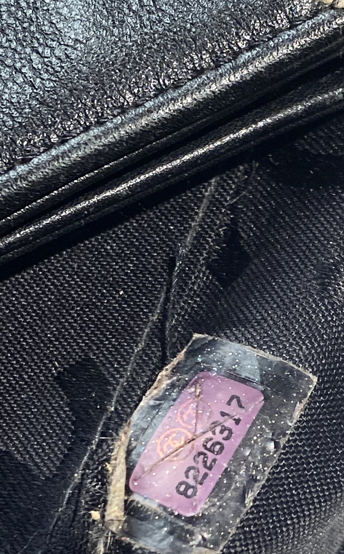 Chanel Quilted Leather Surpique Bag Black