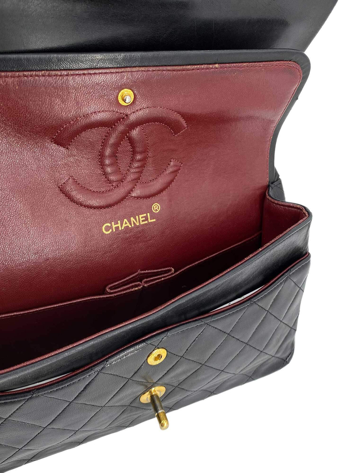 Chanel Quilted Medium Double Flap Bag Black