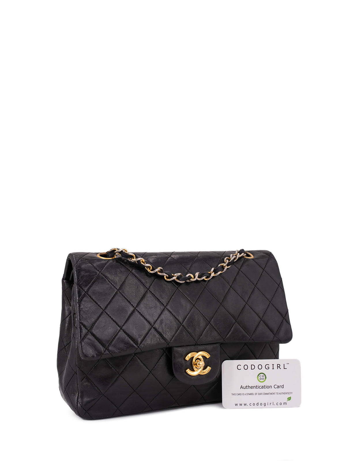 Chanel Quilted Medium Double Flap Bag Black