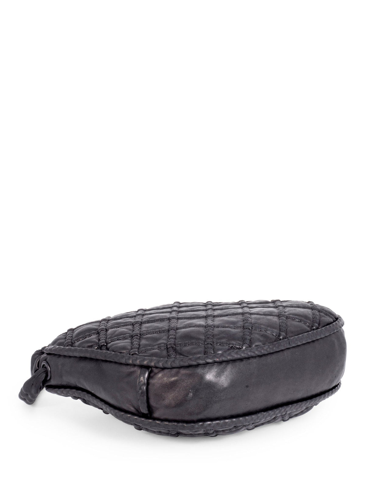 Chanel Quilted Soft Leather Hobo Bag Black