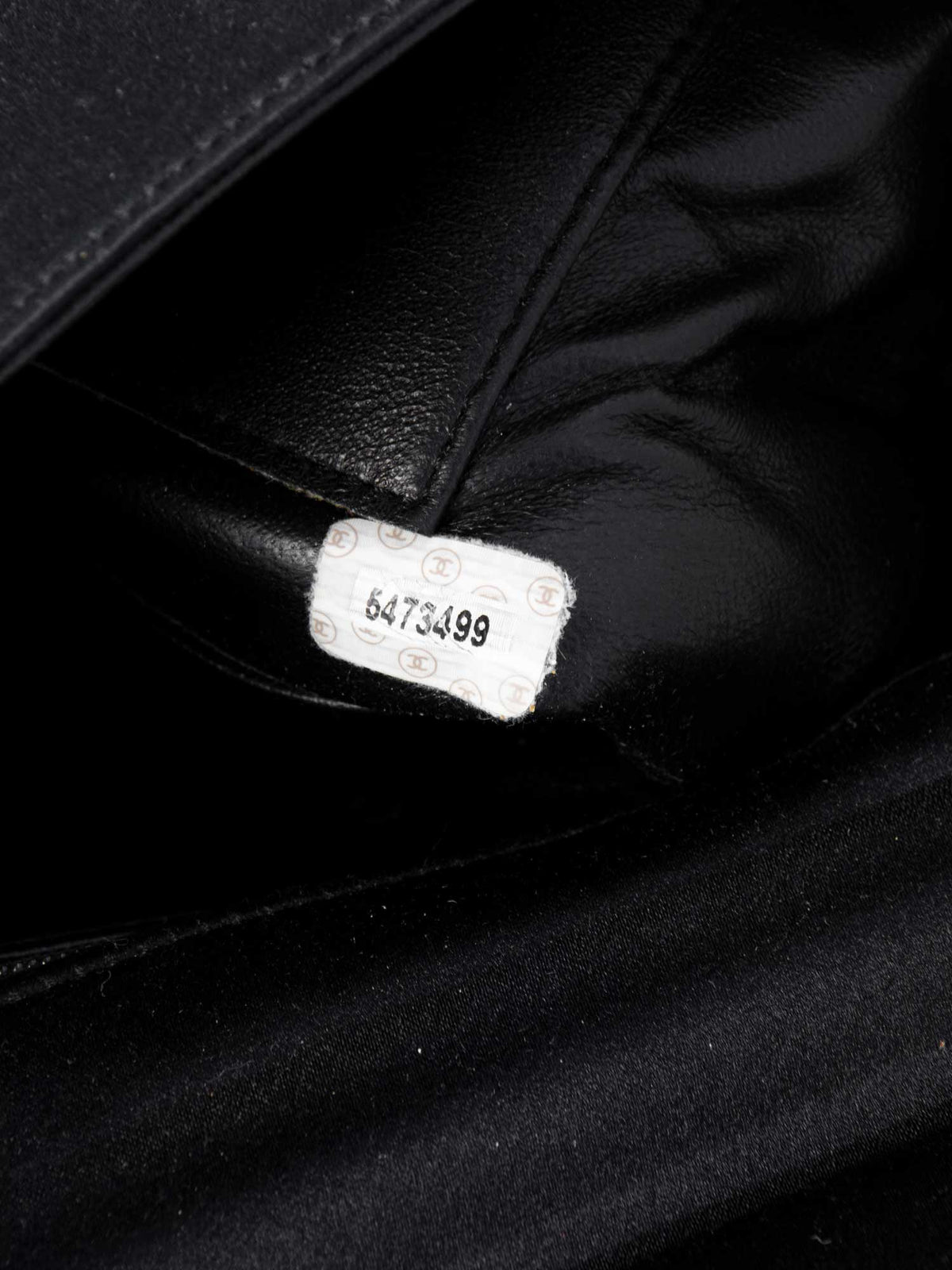 Chanel Satin K Gold Camellia Mini Flap Bag Black