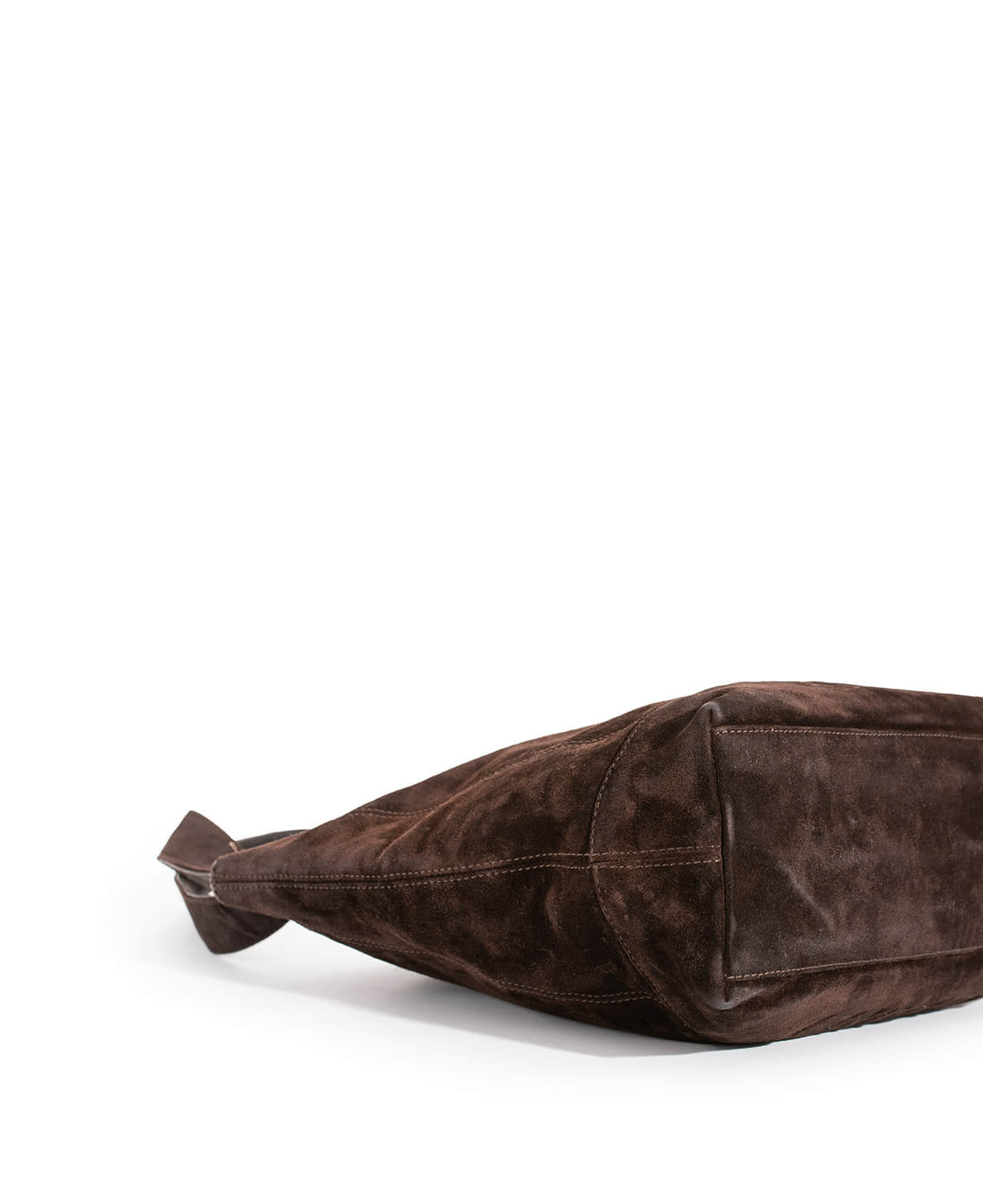 Chanel Suede Shoulder Bag Brown