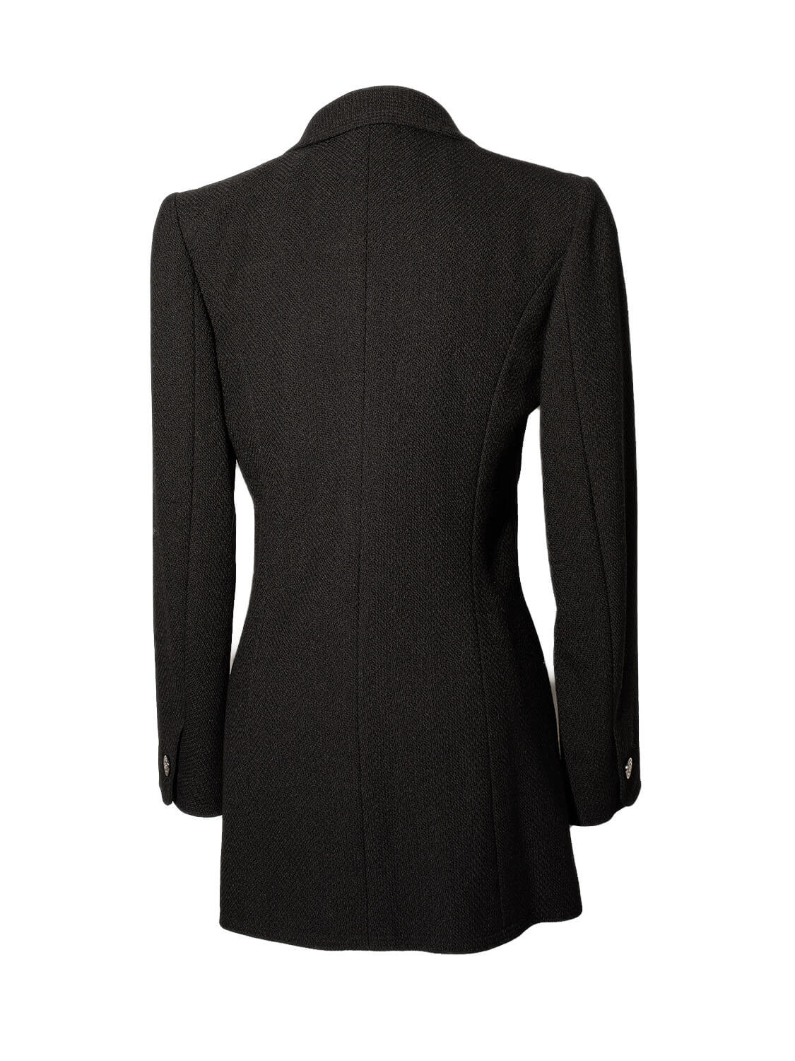 Chanel Tweed Fitted Jacket Black