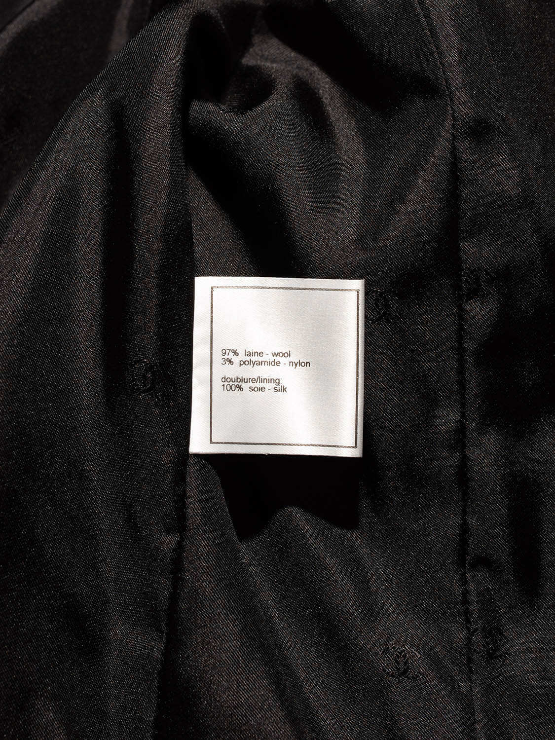 Chanel Tweed Fitted Jacket Black