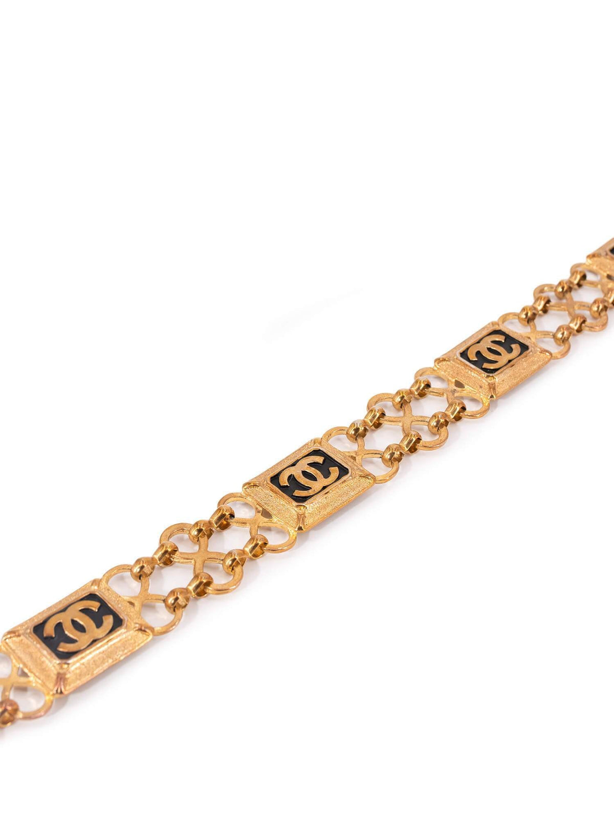 Chanel Vintage CC Logo Gold Chain Link Belt