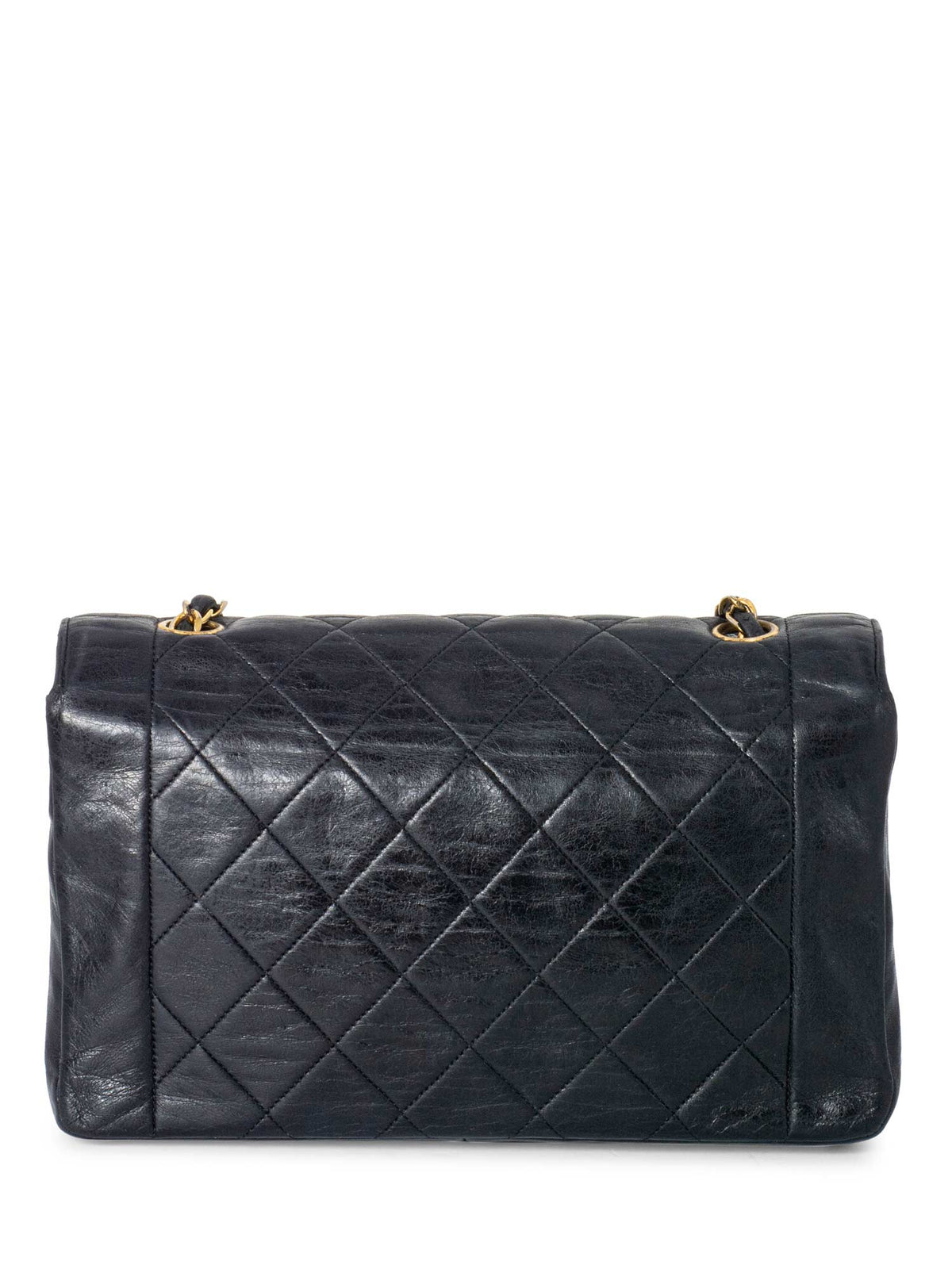 Chanel Vintage Diana Flap Medium Bag Black