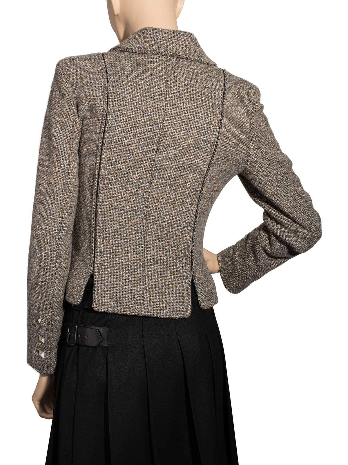 Chanel Wool Tweed Jacket Beige