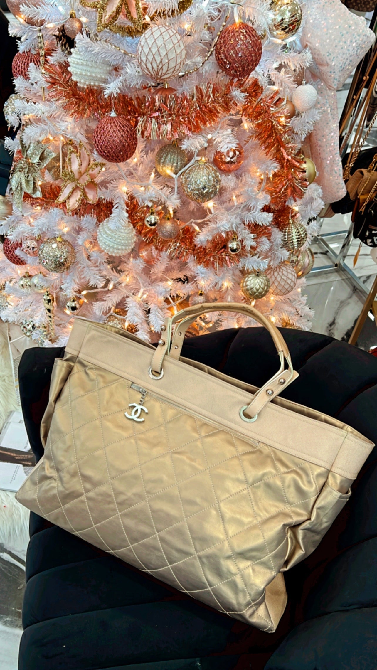 CHANEL PARIS BIARRITZ QUILTED XL TOTE BAG