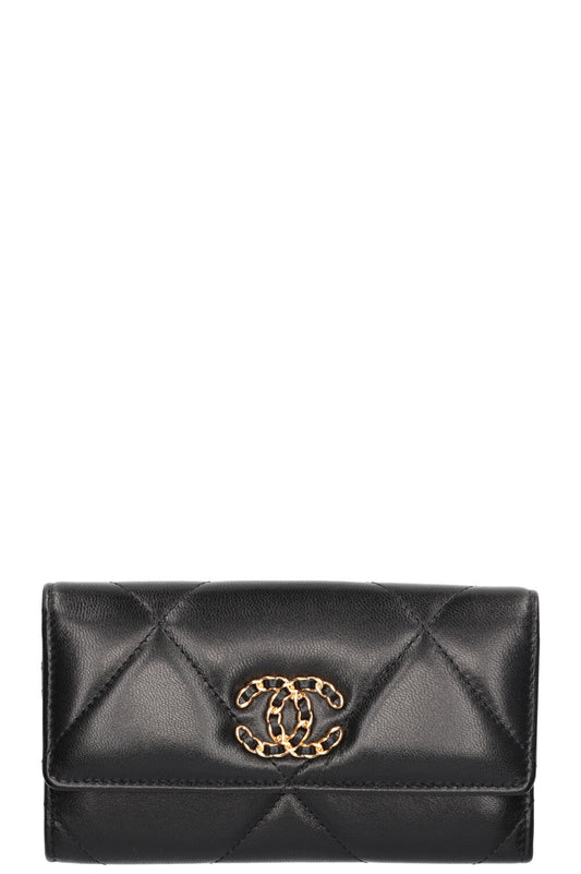 CHANEL 19 Wallet Black