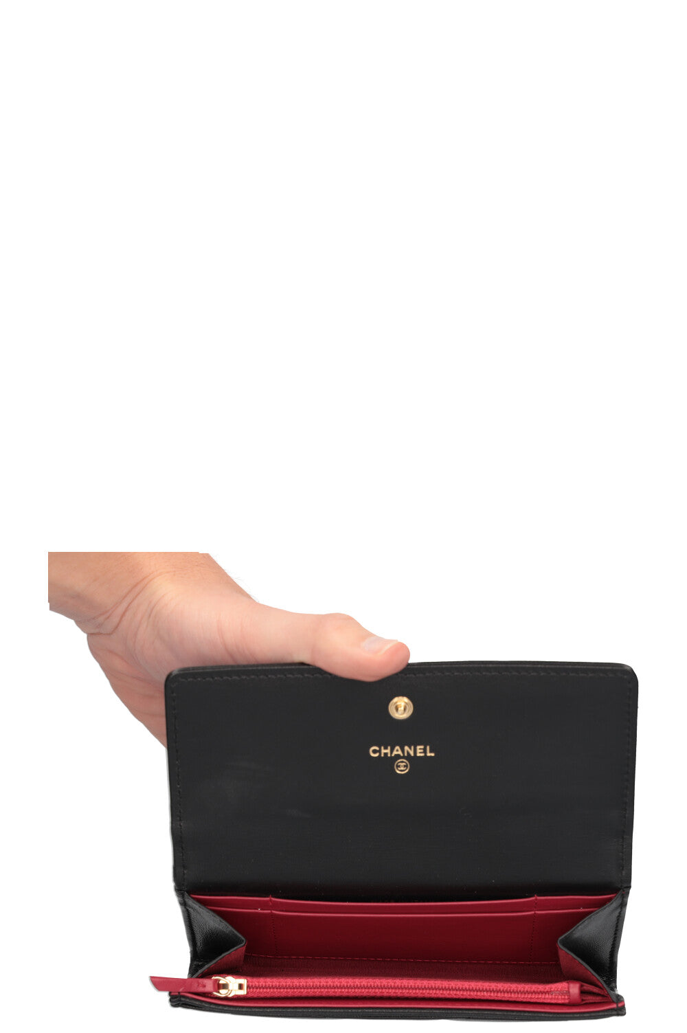 CHANEL 19 Wallet Black