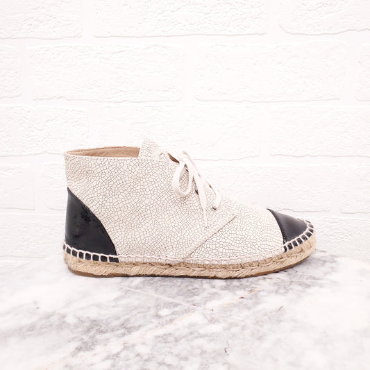 CHANEL ESPADRILLE BOOTIES - SIZE 37