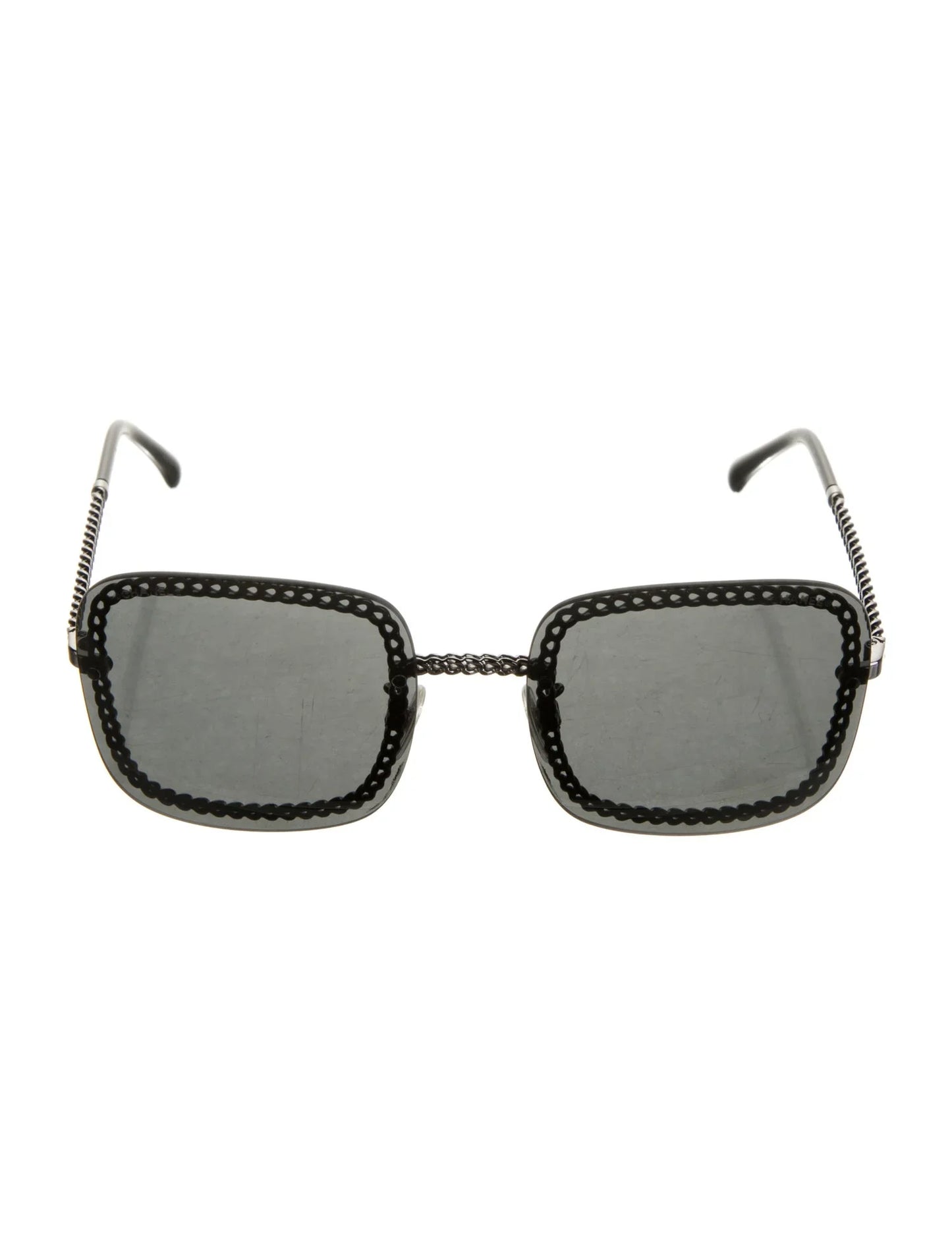 CHANEL INTERLOCKING LOGO SQUARE SUNGLASSES