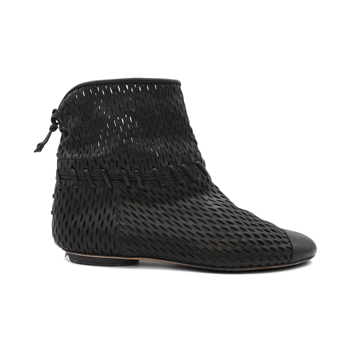 Chanel Perforated Ankle Boots - Women's 39