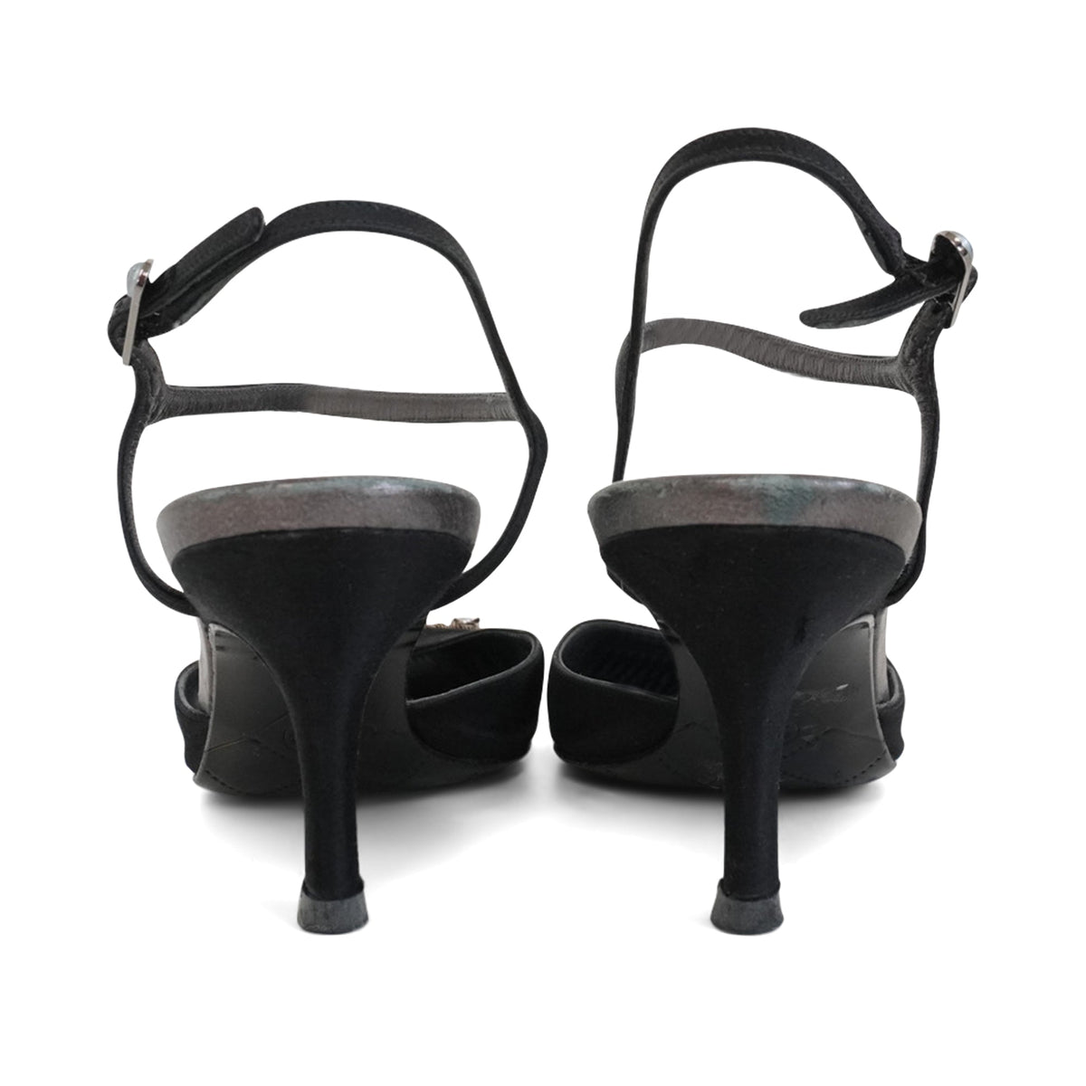Chanel Vintage Satin Heels - Women's 39