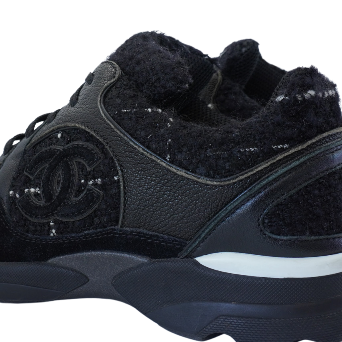 Chanel Tweed Sneakers - Women's 37