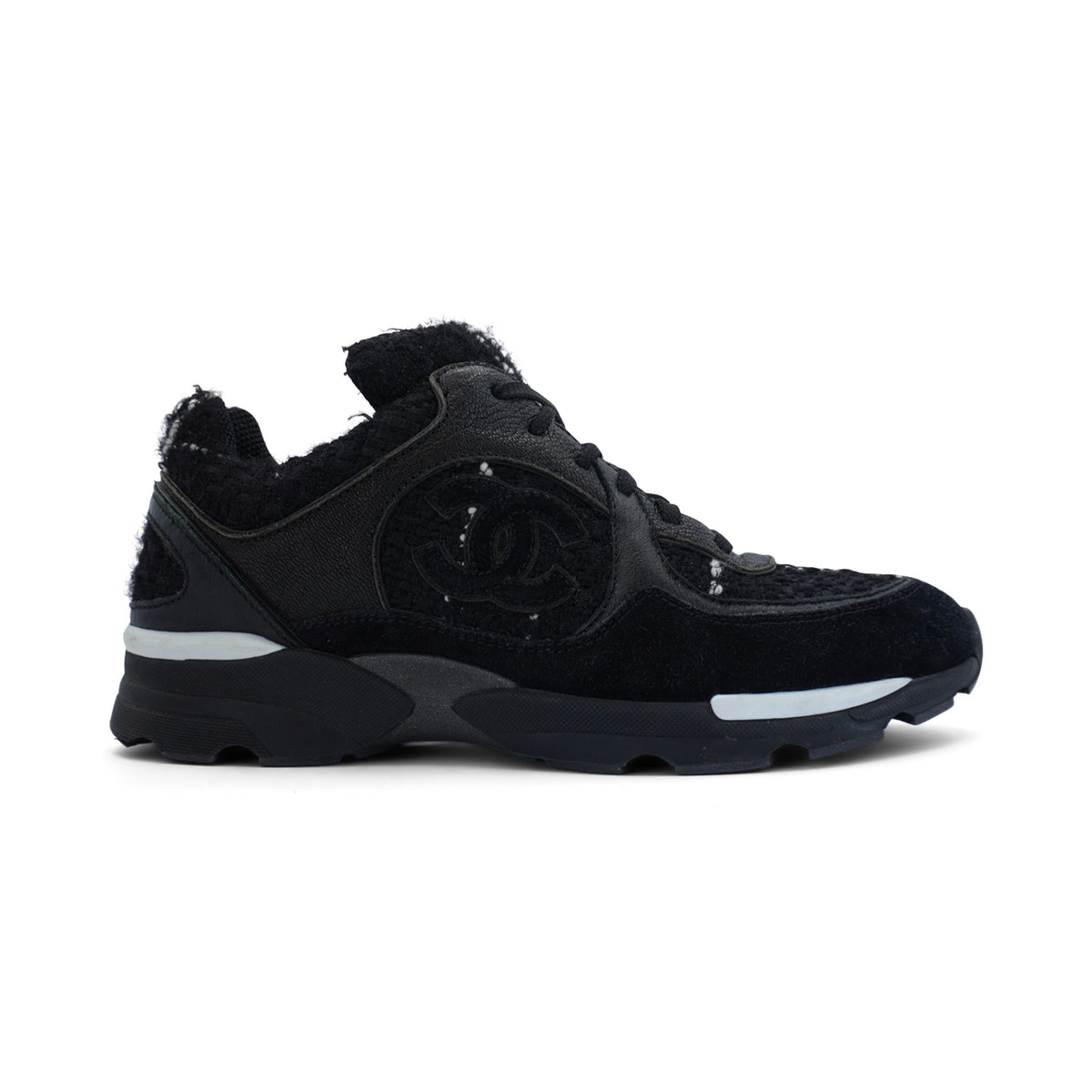 Chanel Tweed Sneakers - Women's 37