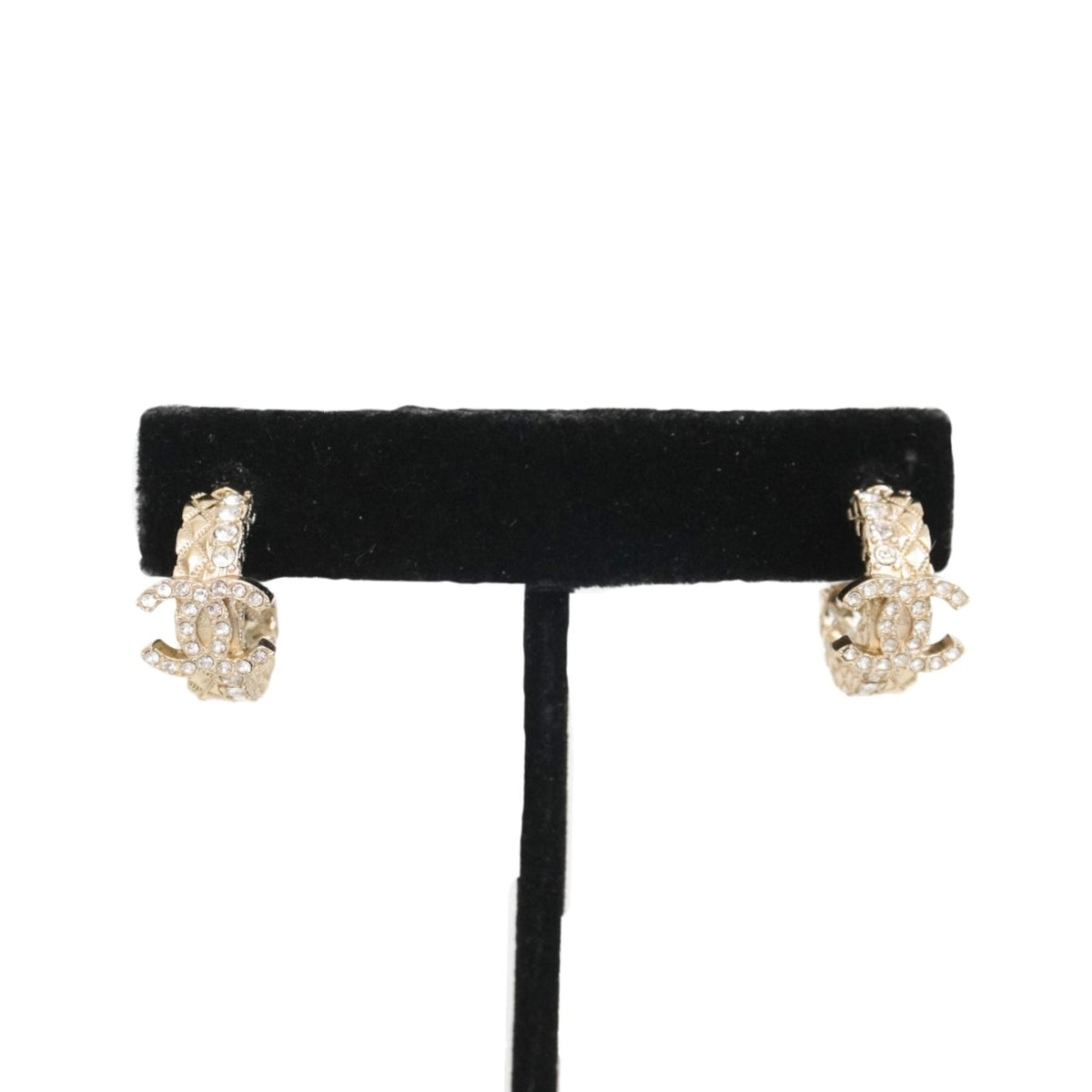 Chanel Quilted Hoop Earrings