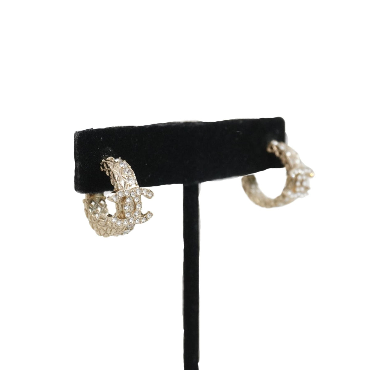 Chanel Quilted Hoop Earrings