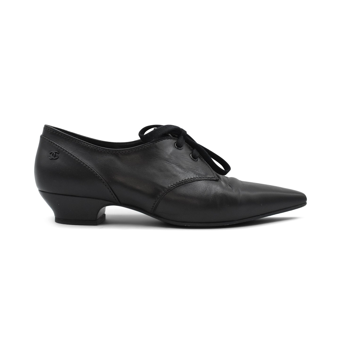 Chanel Heeled Derby Shoes - Women's 40