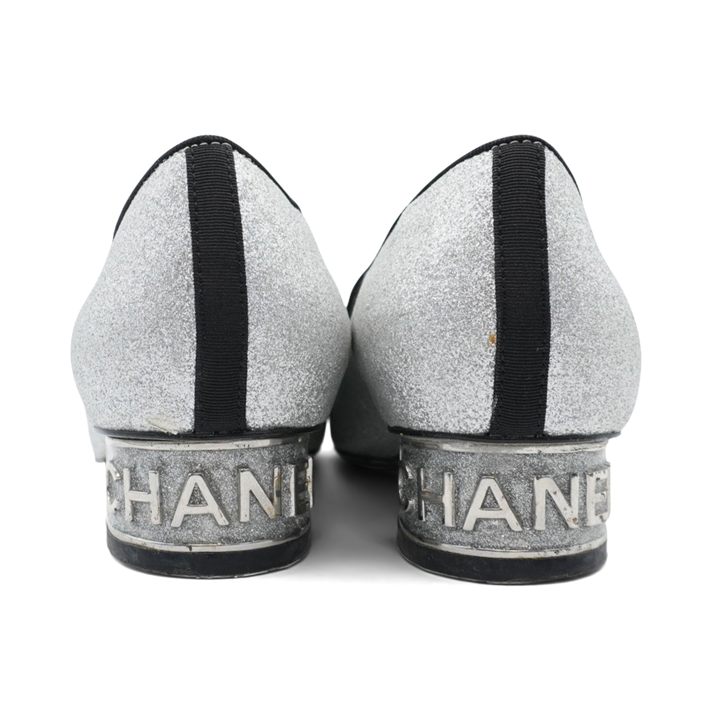 Chanel 'Logo Heel' Kitten Heels - Women's 36.5
