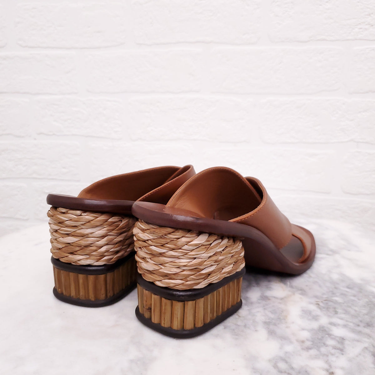 CHLOE WOVEN SANDALS - SIZE 37.5