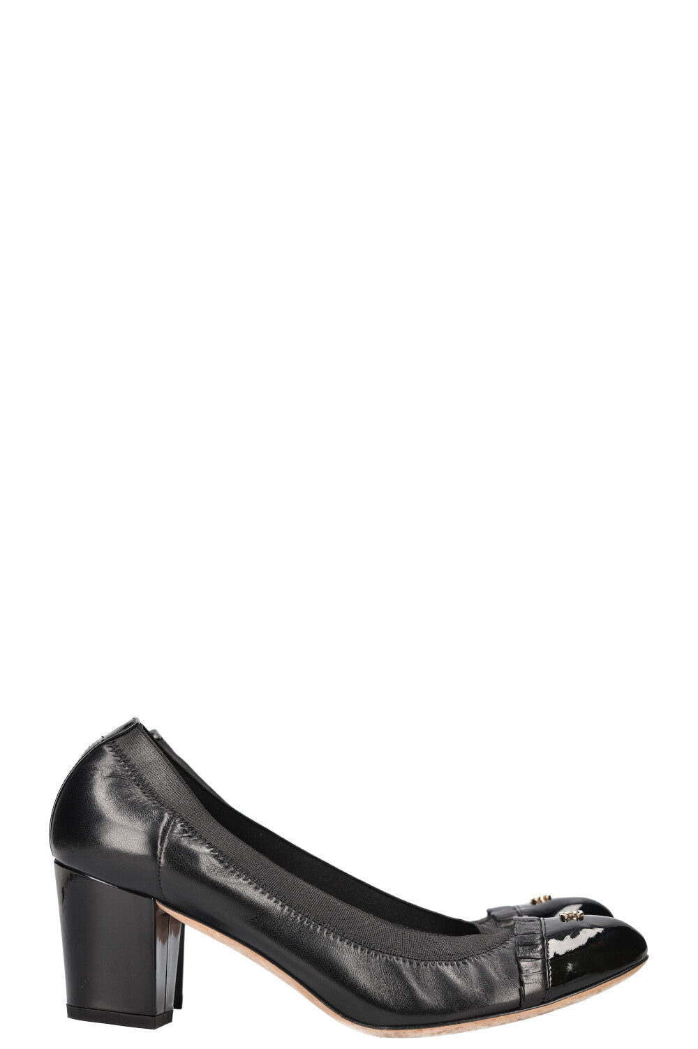 CHANEL Flex Heels Black