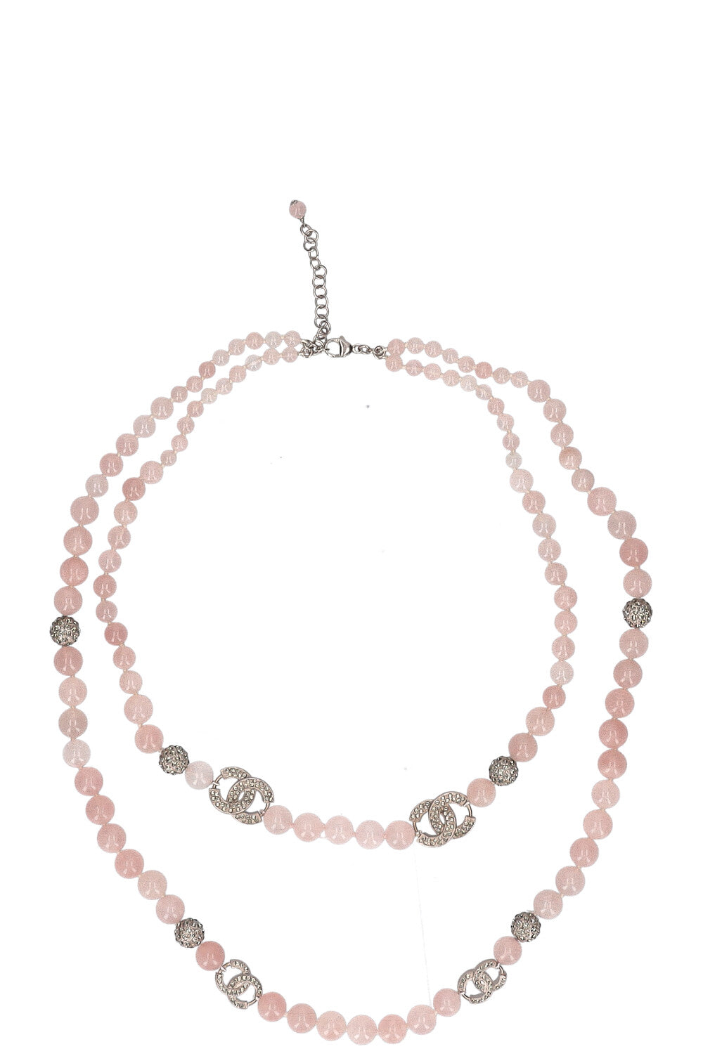 CHANEL Rose Quartz Necklace SS 2015