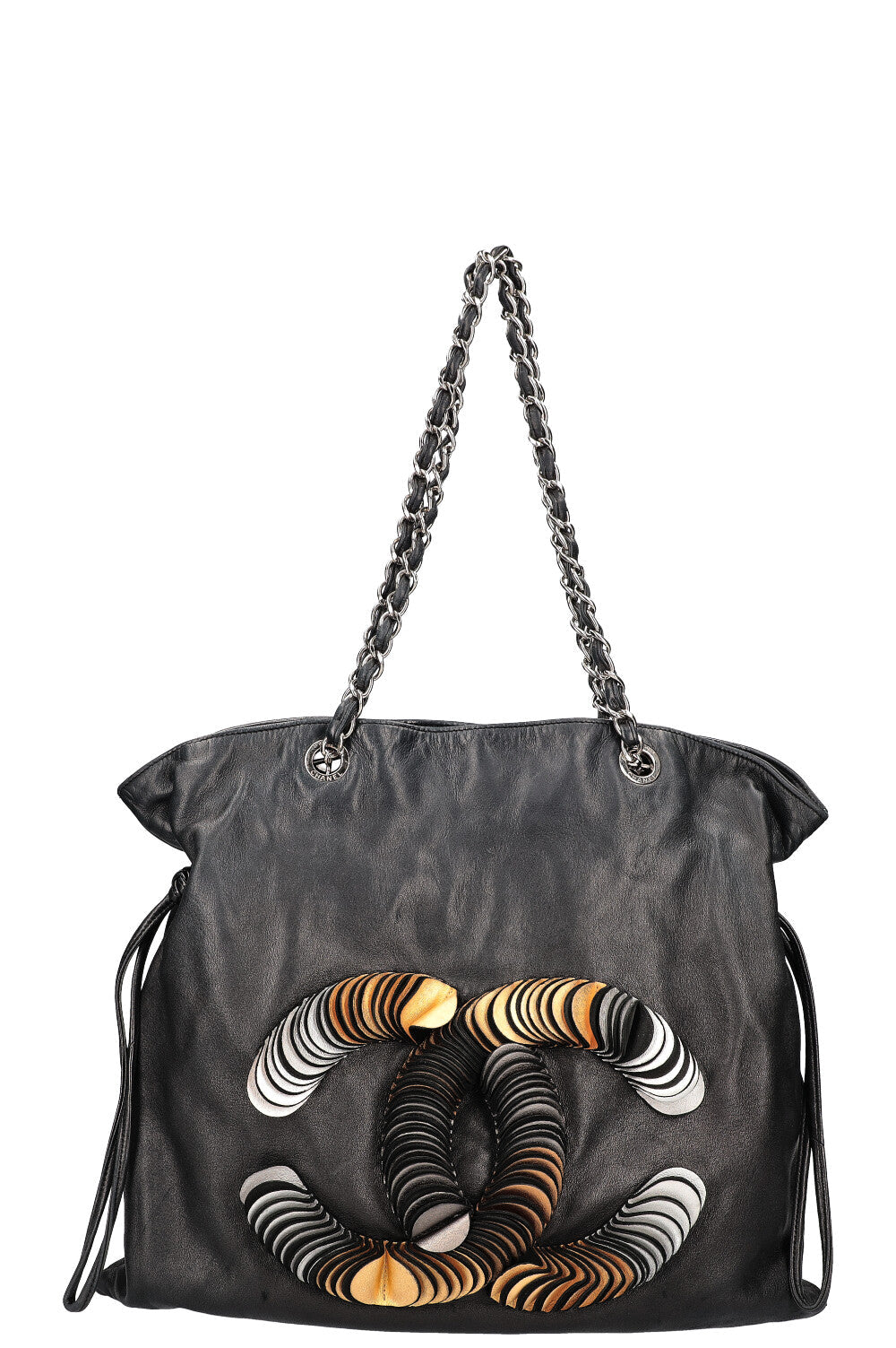 CHANEL CC Disc Bon Bon Tote Black