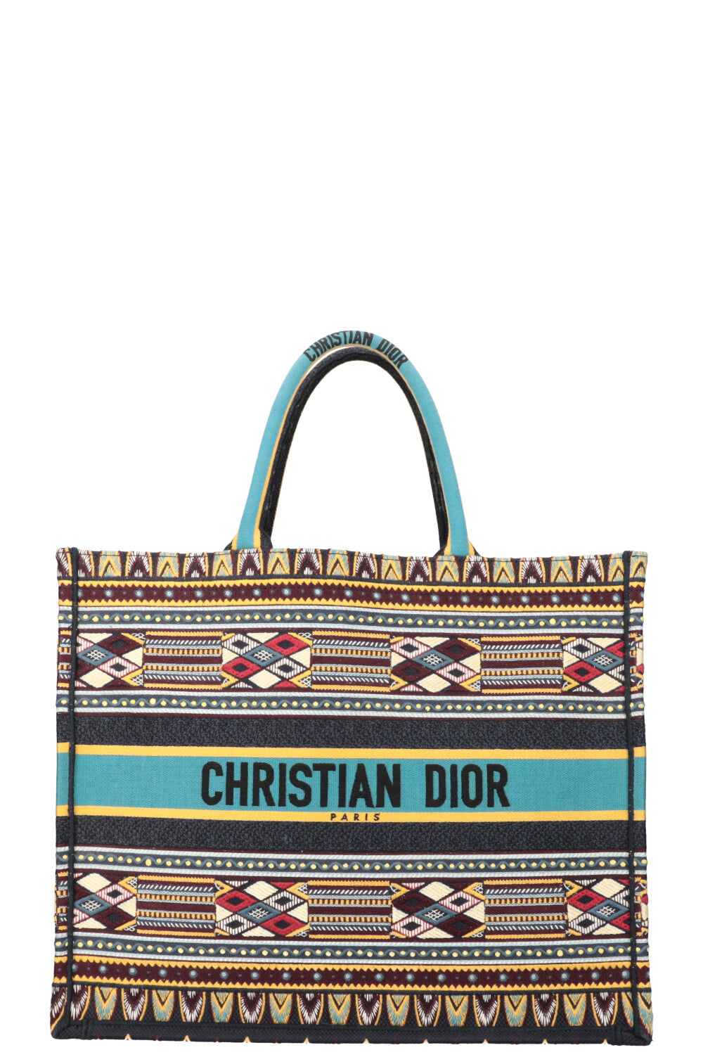 CHRISTIAN DIOR Book Tote Large Blue Bordeaux