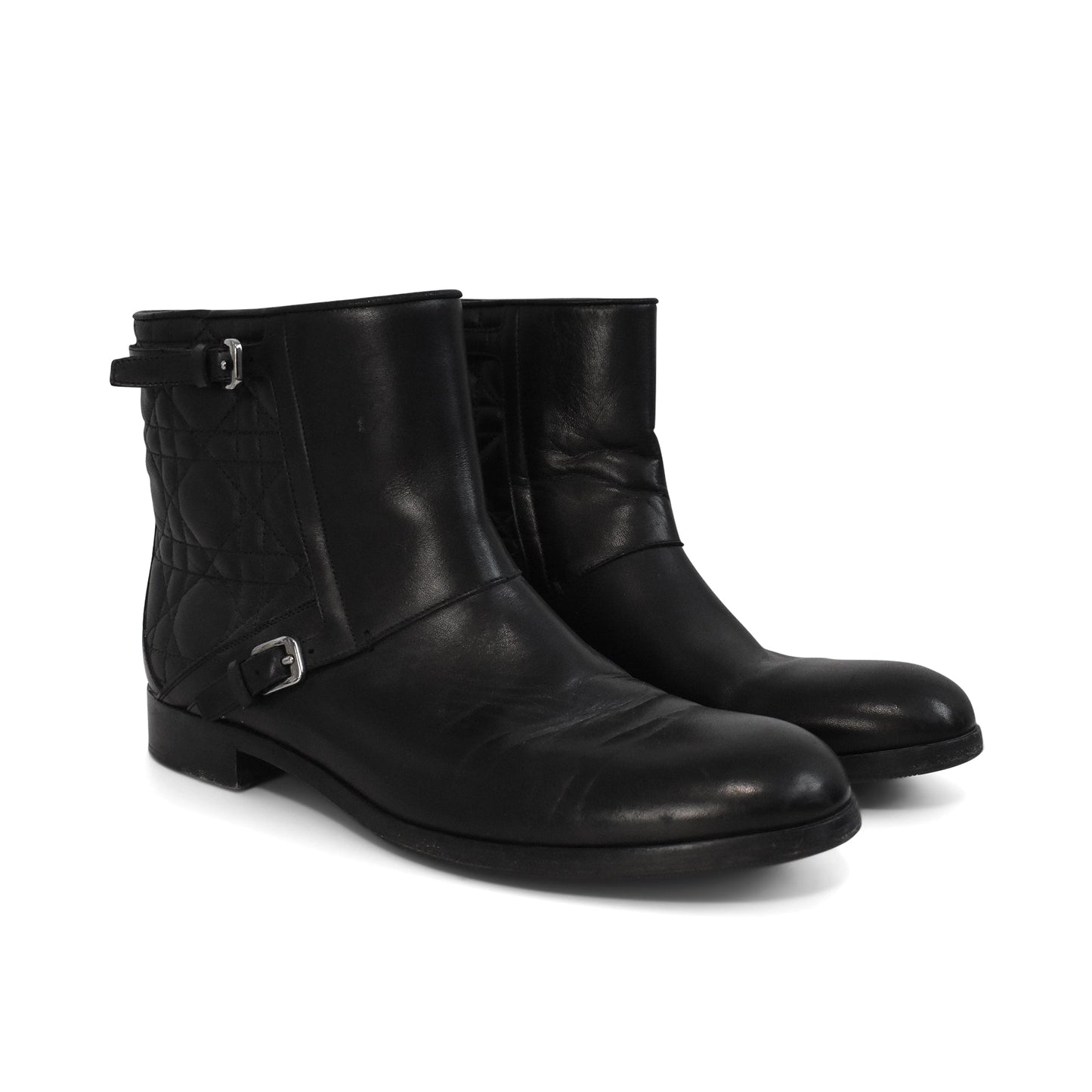 Christian Dior Cannage Quilt Ankle Boots - Women's 39