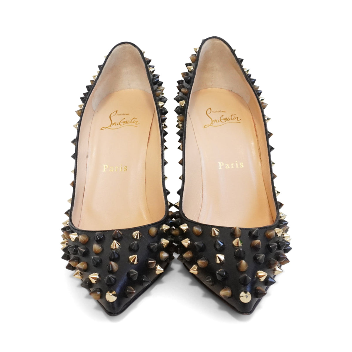 Christian Louboutin 'Pigalle Follies Spike' Heels - Women's 37.5