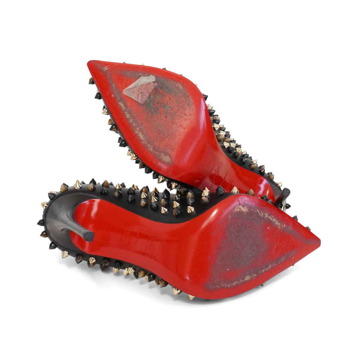 Christian Louboutin 'Pigalle Follies Spike' Heels - Women's 37.5