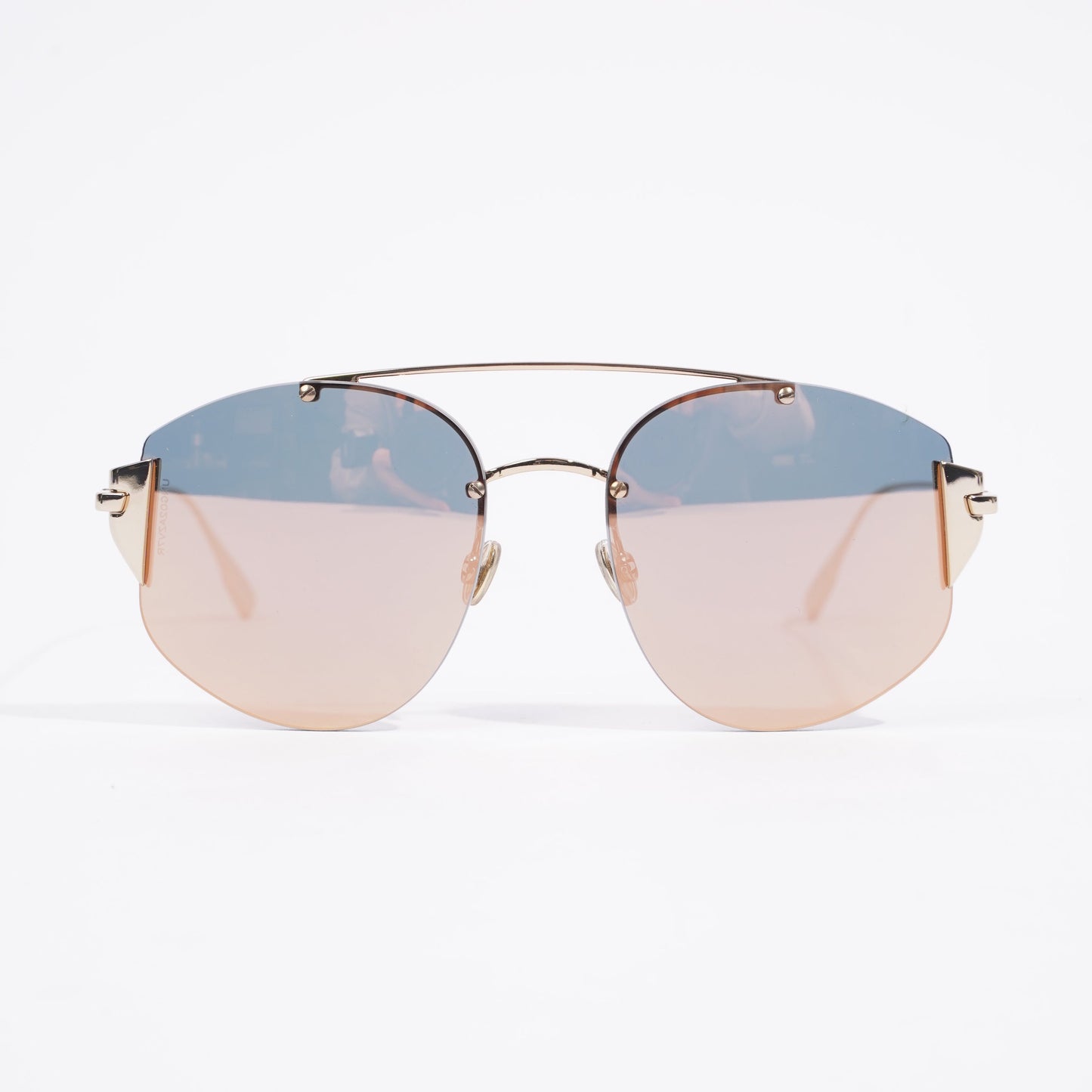 Christian Dior Stronger Metallic Gold / Rose Gold Lense Base Metal 58mm 18mm